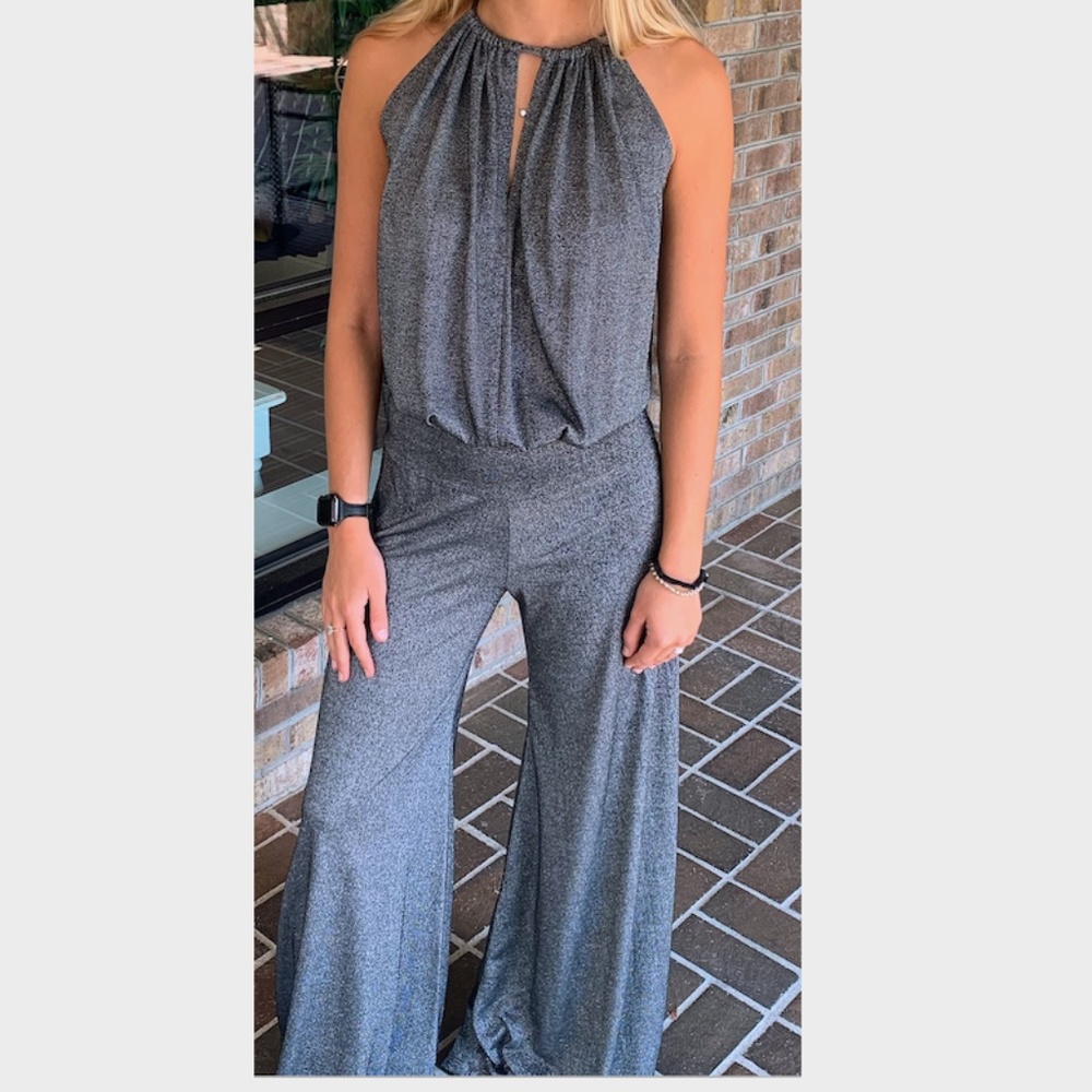 Metallic Silver Jumpsuit
